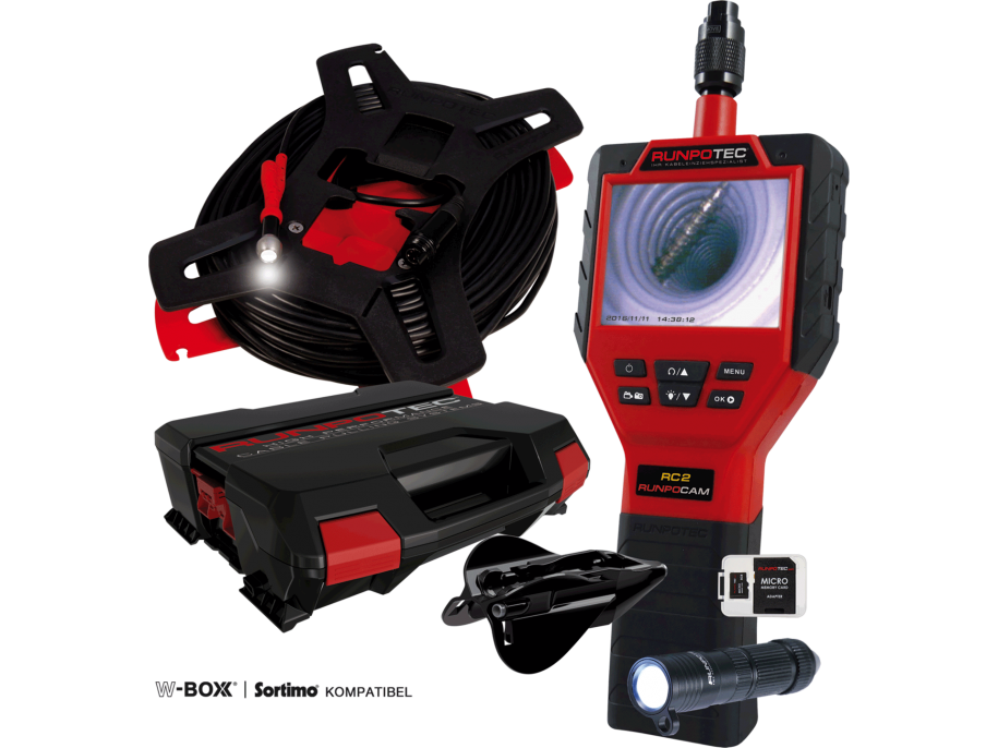 RUNPOTEC 10140 Inspekční minikamera Runpocam RC2, 30 m RUNPOTEC 10140 Inspekční minikamera Runpocam RC2, 30 m